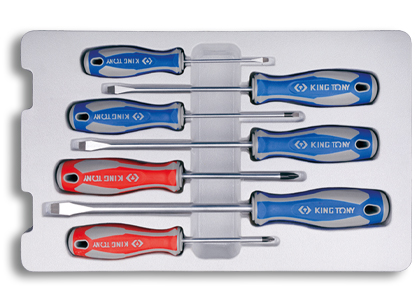 Kit de tournevis à fente, 7 pcs.